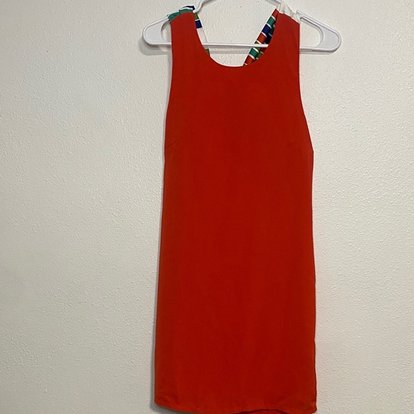 Lulu's Vibrant Orange Sleeveless Mini Dress Size XS - Picture 5 of 15